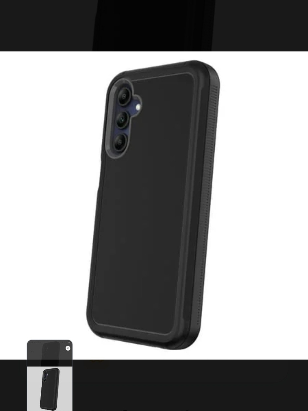 On Running Black Rugged SAMSUNG Galaxy A15 5G Shock-Resistant Phone Case